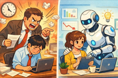 正在日本大型电信公司KDDI的办公 